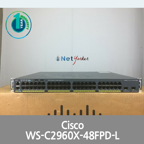 [Cisco] WS-C2960X-48FPD-L 2960X 48-Port PoE LAN BASE SWITCH ■FASTSHIP■