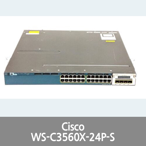 [Cisco] Catalyst WS-C3560X-24P-S PoE 24 Port Switch w/ C3KX-NM-1G Module V 05