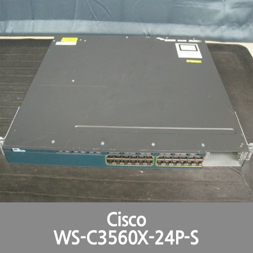 [Cisco] WS-C3560X-24P-S Layer 3-24x10/100/1000 Ethernet PoE+ Ports-IP Base