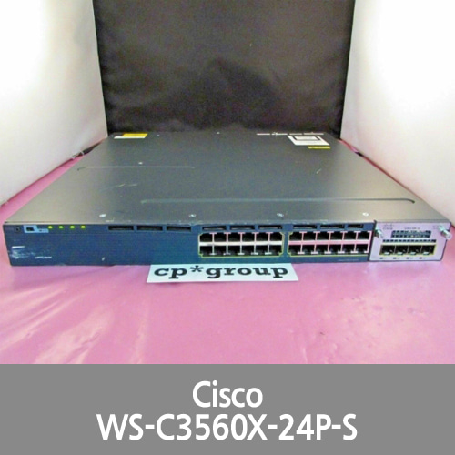 [Cisco] WS-C3560X-24P-S 24-Port PoE Gigabit Switch C3KX-NM-1G 2x 715WAC 15.0 iOS