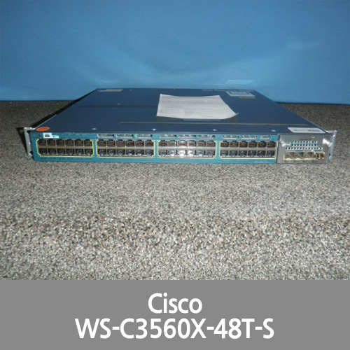 [Cisco] Catalyst WS-C3560X-48T-S V04 Gigabit Ethernet Switch + C3KX-NM-10G Module