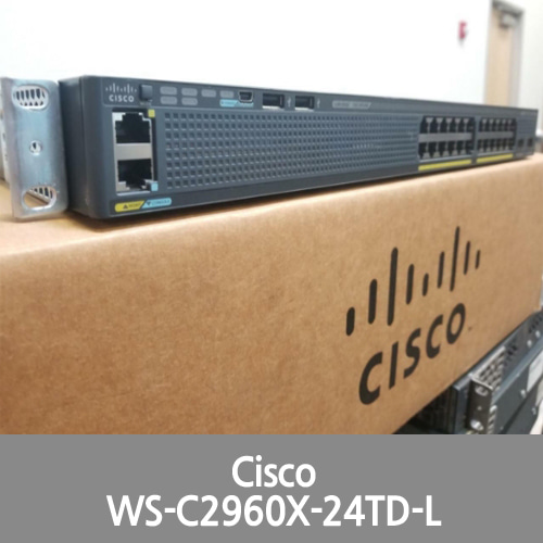 [Cisco] WS-C2960X-24TD-L Switch - 24 GigE, 2 x 10G SFP+, LAN Base IOS