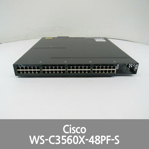 [Cisco] WS-C3560X-48PF-S 48x10/100/1000 Full PoE+ w/ 1100WAC Layer 3 Switch