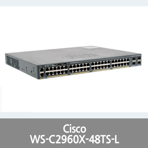 [Cisco] WS-C2960X-48TS-L 48 GigE, 4 x 1G SFP, LAN Base Switch