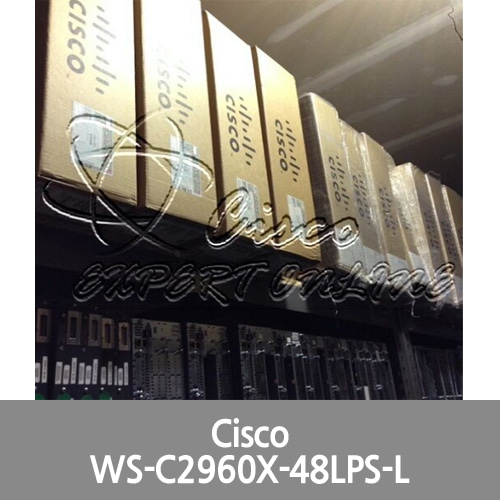 [Cisco] WS-C2960X-48LPS-L 48 10/100/1000 Ethernet Ports Switch
