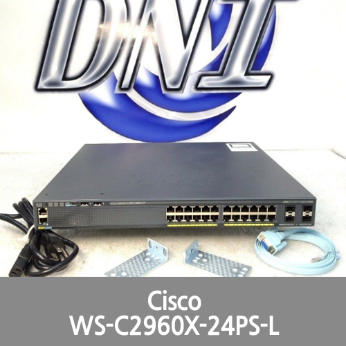 [Cisco] WS-C2960X-24PS-L 24 Port Gigabit Ethernet PoE Switch 4 SFP LAN Base KCK