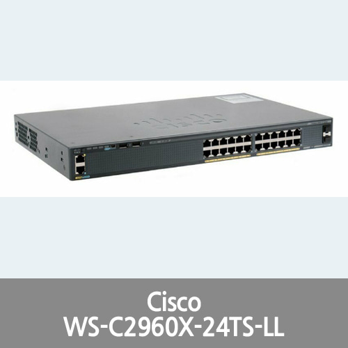 [Cisco] WS-C2960X-24TS-LL Catalyst 2960-X Series 24 Port Switch - 2 x SFP
