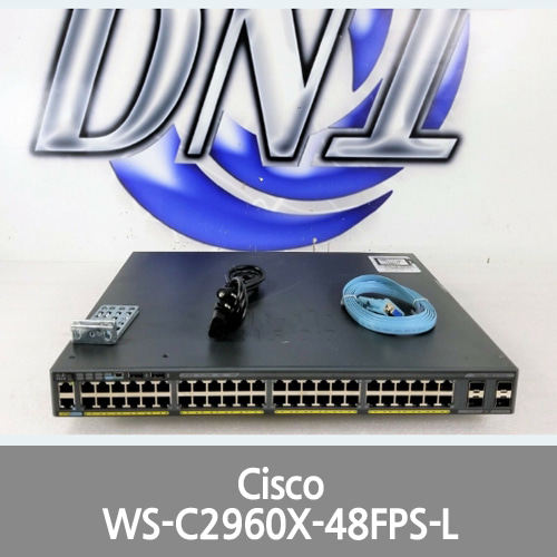[Cisco] WS-C2960X-48FPS-L 48x Port PoE 740W LAN Base Switch MMN