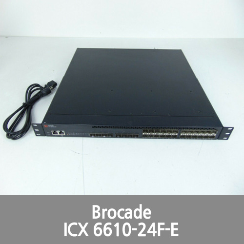 [Brocade][Ruckus] ICX6610-24F-E 24-Port 1 GbE SFP + 8×1 GbE SFPP Switch with RACK EARS