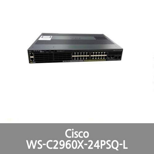 [Cisco] WS-C2960X-24PSQ-L Catalyst 2960-X Series 24 PoE Port Switch - 2x SFP