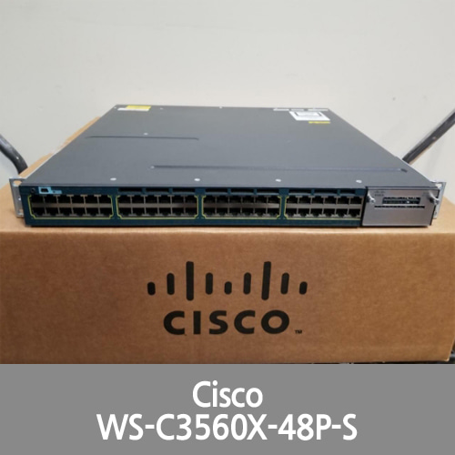 [Cisco] WS-C3560X-48P-S Catalyst Switch 48x 10/100/1000 Ethernet PoE+ Port IP Base
