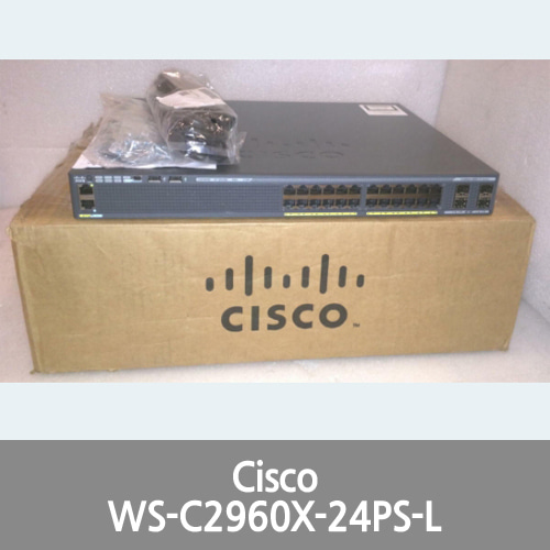 [Cisco] WS-C2960X-24PS-L POE+ Gigabit Switch 24 Port Copper GE POE+ &amp; 4 Port SFP