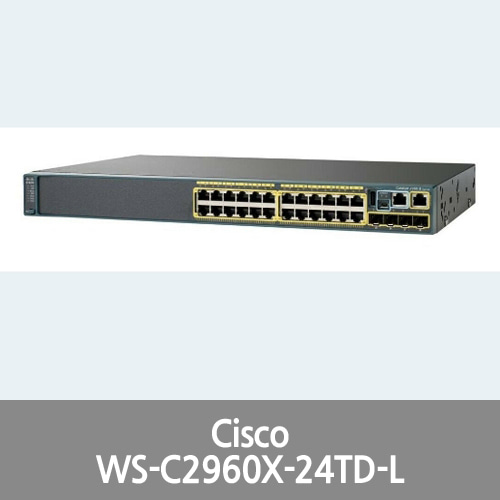 [Cisco] Catalyst WS-C2960X-24TD-L network switch Managed L2 Gigabit Ethernet