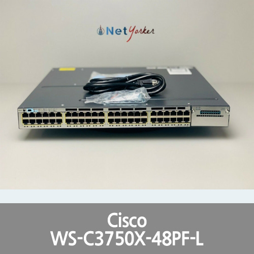 [Cisco] Catalyst WS-C3750X-48PF-L • 48-Port PoE 3750X Gigabit Switch ■FASTSHIP■