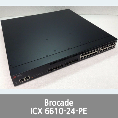 [Brocade][Ruckus] ICX6610-24-PE Fully Managed Layer 3 24 port Gigabit PoE+ Switch