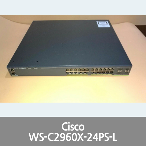 [Cisco] WS-C2960X-24PS-L Catalyst 2960-X Switch 24