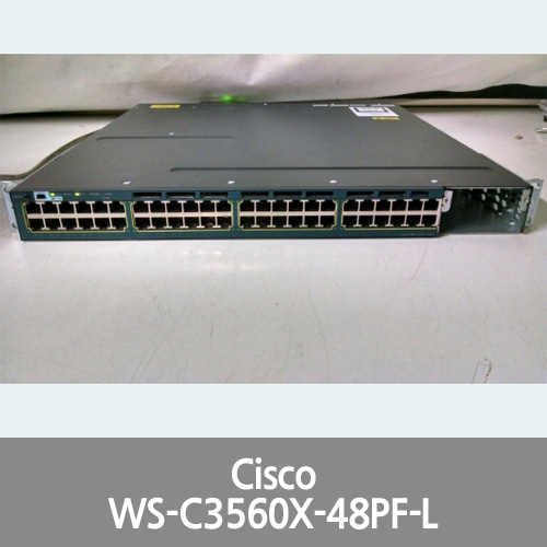 [Cisco] Catalyst 3560X-48PF-L v04 switch 48 ports NO Module used