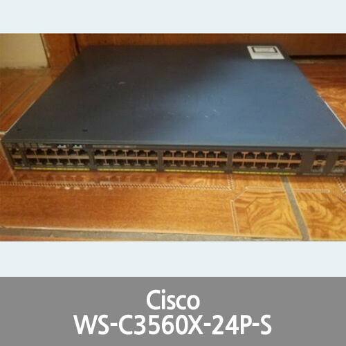 [Cisco] 3560X-24P-S Catalyst 24 Port Layer 3 PoE IP Base Switch WS-C3560X-24P-S