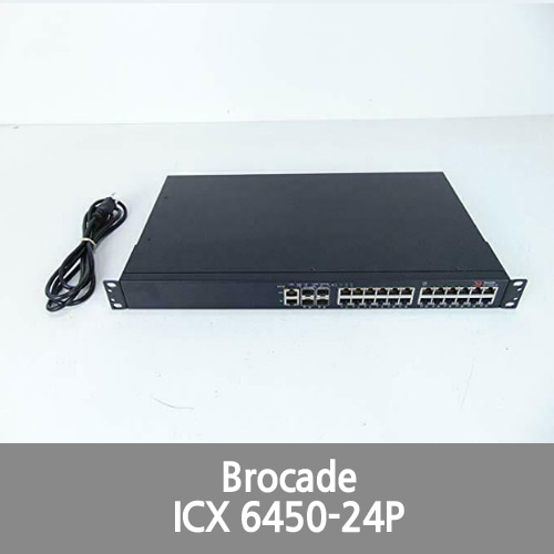 [Brocade][Ruckus] ICX (ICX6450-24P) 24-Ports Rack-mountable Switch