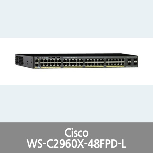 [Cisco] Catalyst WS-C2960X-48FPD-L network switch Managed L2 Gigabit Ethernet