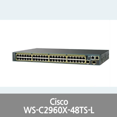 [Cisco] WS-C2960X-48TS-L Switch Catalyst 48 x 4 SFP Port Gigabit Layer 2
