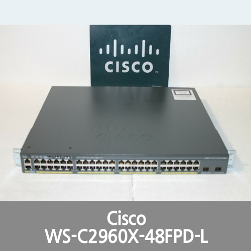 [Cisco] WS-C2960X-48FPD-L 48 POE+ GE+2 10G SFP+, LAN BASE (740W)