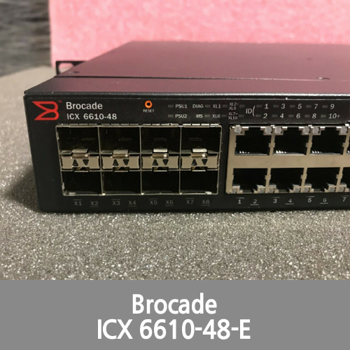 [Brocade][Ruckus] ICX6610-48-E 48x 1GbE Port &amp; 8x 1GbE SFP W/ PS + FAN