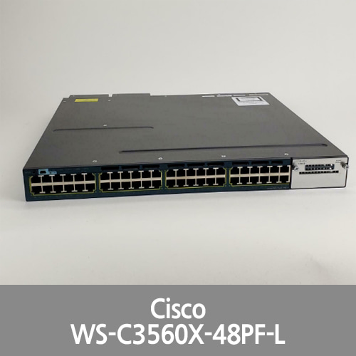 [Cisco] WS-C3560X-48PF-L 48 Port Gigabit Ethernet Switch PoE+ C3KX-PWR-1100WAC