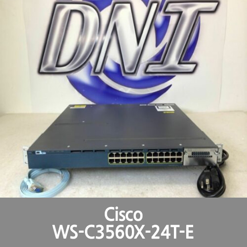[Cisco] WS-C3560X-24T-E 24 Port Gigabit Ethernet Switch C3KX-PWR-350WAC IP KCK