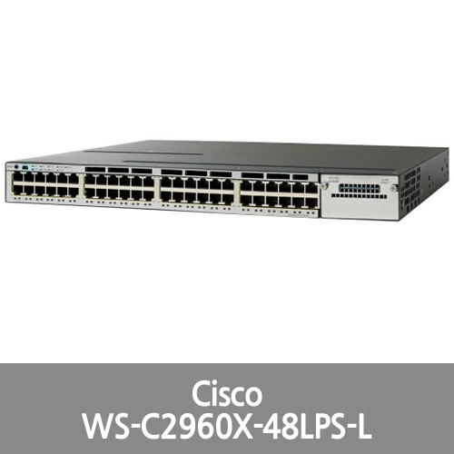 [Cisco] WS-C2960X-48LPS-L 48 Port PoE Switch 370W AC Power LAN Base