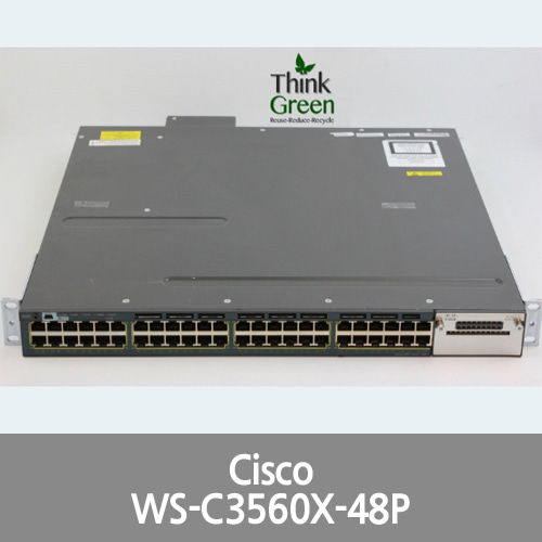 [Cisco] Catalyst WS-C3560X-48P 48 Port Gigabit Ethernet Switch PWR1100
