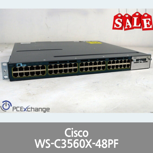 [Cisco] Catalyst WS-C3560X-48PF 48 Ports Rack Mountable Switch Managed