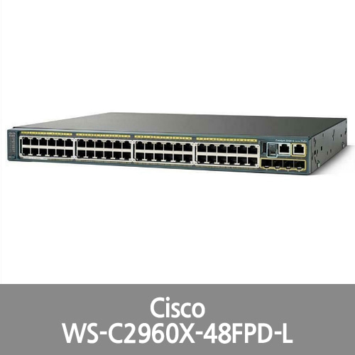 [Cisco] WS-C2960X-48FPD-L 2960-X 48 Port PoE Switch 740W LAN Base