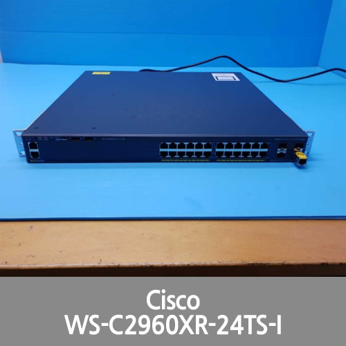 [Cisco] WS-C2960XR-24TS-I 24-Port GigE PoE Switch w/ C2960X-STACK 2x PSU