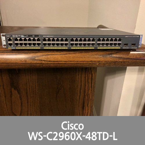 [Cisco] WS-C2960X-48TD-L v04 2960-X 48 Port; 2 SFP+; rack ears; UNIVERSALK9 IMAGE