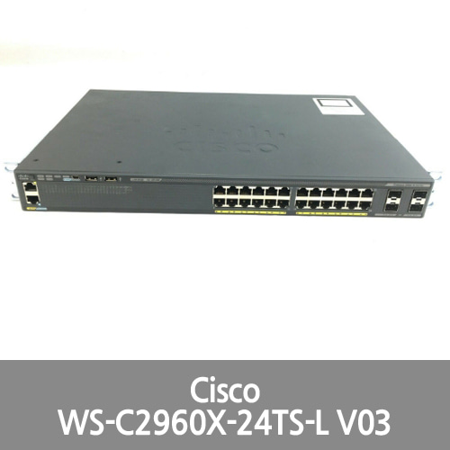 [Cisco] Catalyst WS-C2960X-24TS-L V03 24 Ports Network Switch