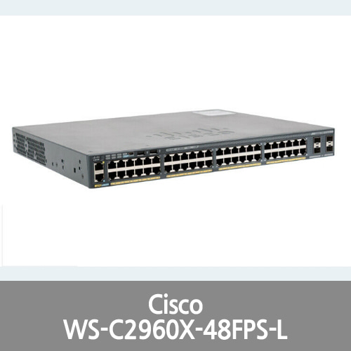 [Cisco] WS-C2960X-48FPS-L 48 GigE PoE 740W LAN BASE Switch