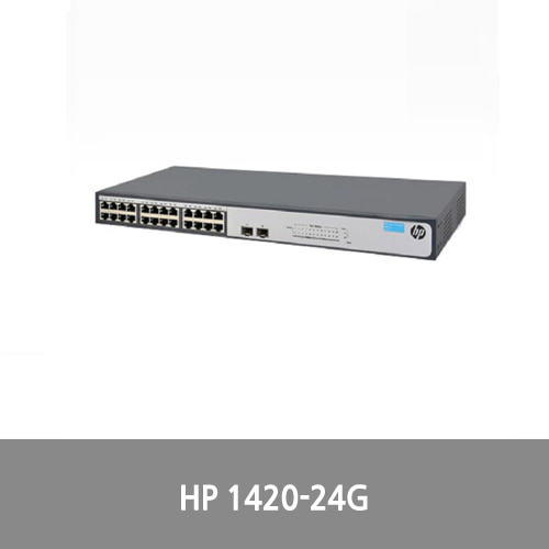 [신품][HPE] JH017A │ 1420-24G-SFP │ 10/100/1000 24Port + 2Port SFP 19 Rack Switch