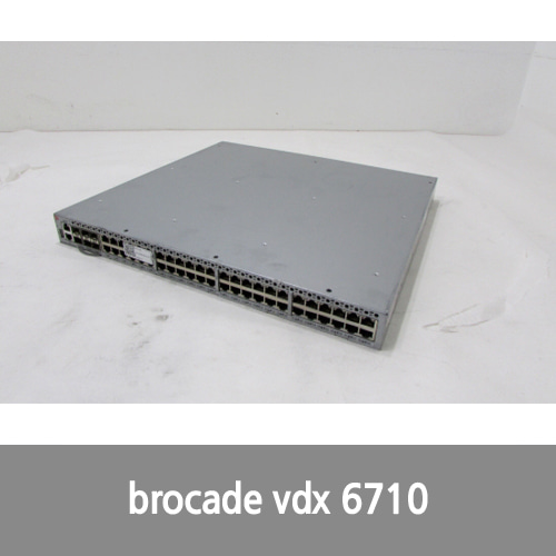 [Brocade] Brocade BR-VDX6710-54-R 48x RJ-45 Gigabit Ethernet ports, 6x SFP+, Switch