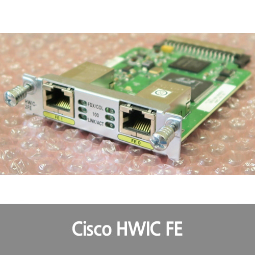 [Cisco][FE포트] HWIC-2FE 2 Port Layer 3 High Speed WAN Interface Card for Cisco Routers