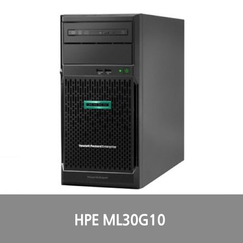[타워서버][HPE][P06785-375]HPE ML30G10 (E-2124 4C 3.3GHz 1P / E208i-p / 4LFF / 16GB / 4TB SATA HDD *1EA / 350W)_1SET 서버