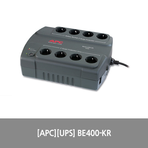 [APC][UPS] Back-UPS 400VA/240W 무정전전원장치 BE400-KR