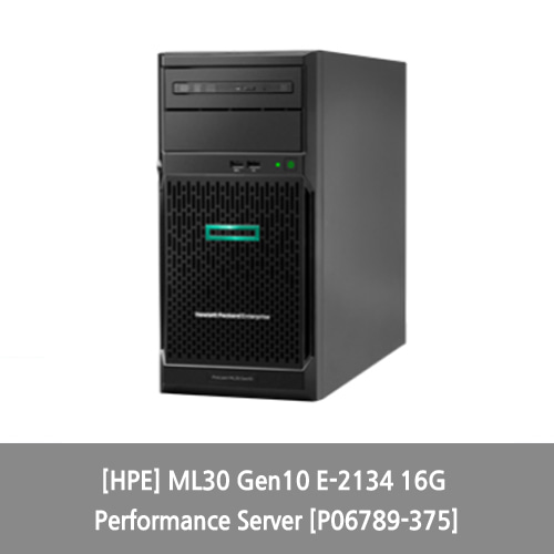 [타워서버][HPE] ML30 Gen10 E-2134 16G Performance Server [P06789-375]