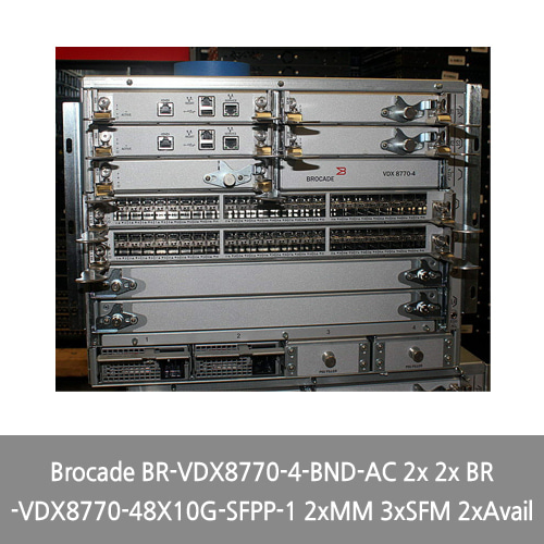 [Brocade] BR-VDX8770-4-BND-AC 2x 2x BR-VDX8770-48X10G-SFPP-1 2xMM 3xSFM 2xAvail
