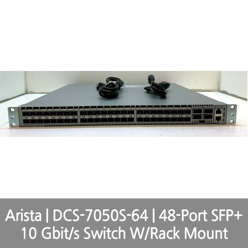 [Arista] DCS-7050S-64 | 48-Port SFP+ 10 Gbit/s Switch W/Rack Mount